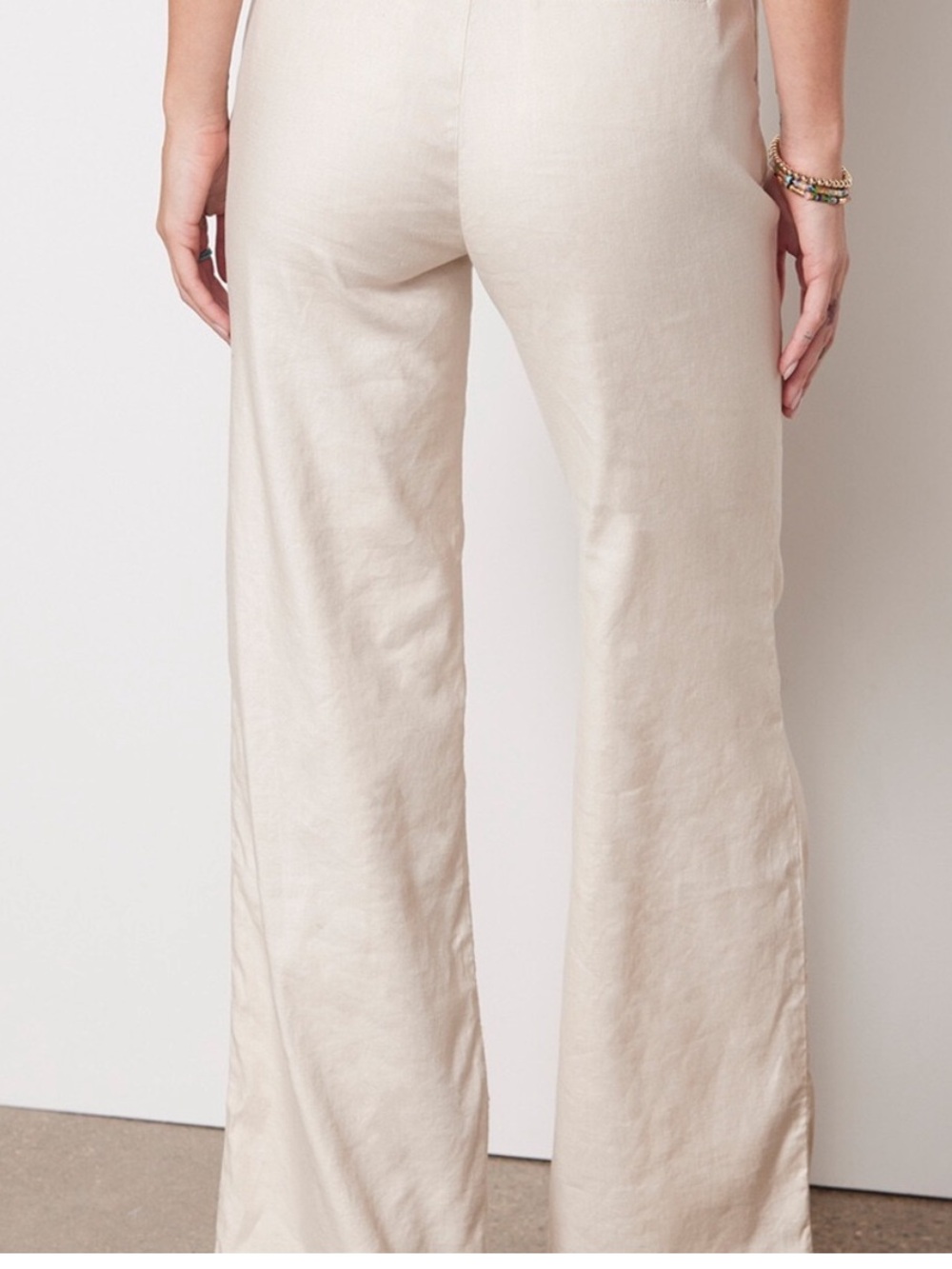 Evereve Marion Trouser, Tan, Cream “Natural” | Size 27 - Picture 3 of 8